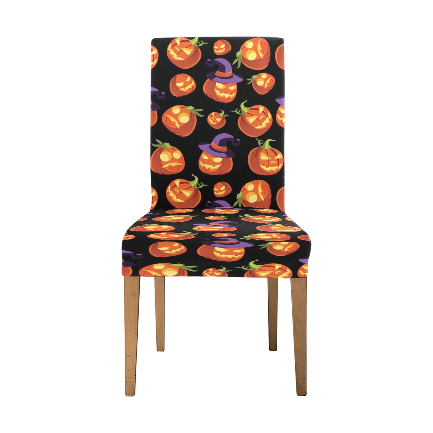 Witch Pumpkin Halloween Print LKS302 Dining Chair Slipcover