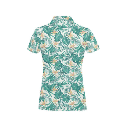 Bird Of Paradise Pattern Print Design 05 Women's Polo Shirt