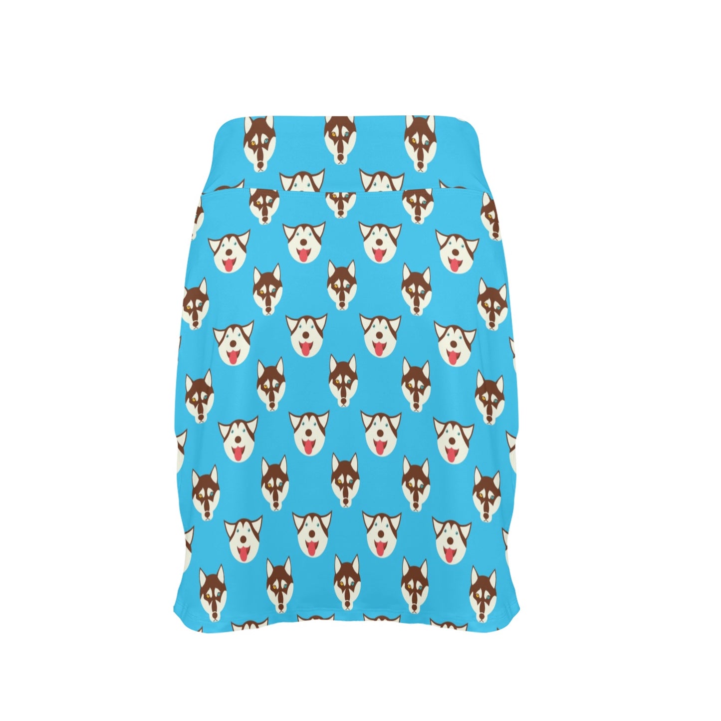 Siberian Huskies Print Design LKS306 17" Golf & Pickleball Skort with Pockets
