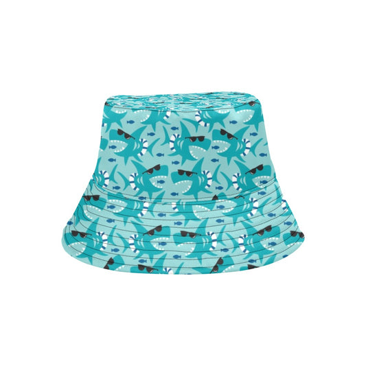 Shark Cute Print Design LKS302 Unisex Bucket Hat