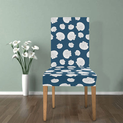 Seashell Print Design LKS3012 Dining Chair Slipcover