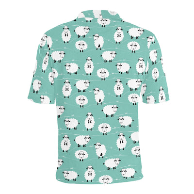 Sheep Print Design LKS404 Men Polo Shirt