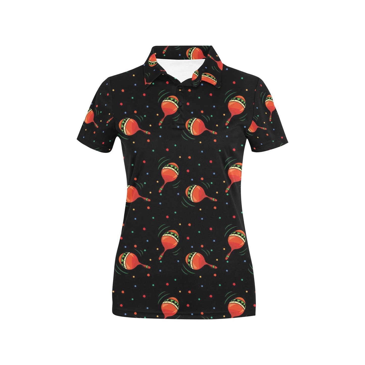 Maracas Pattern Print Design 03 Women's Polo Shirt