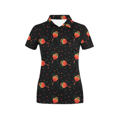 Maracas Pattern Print Design 03 Women's Polo Shirt