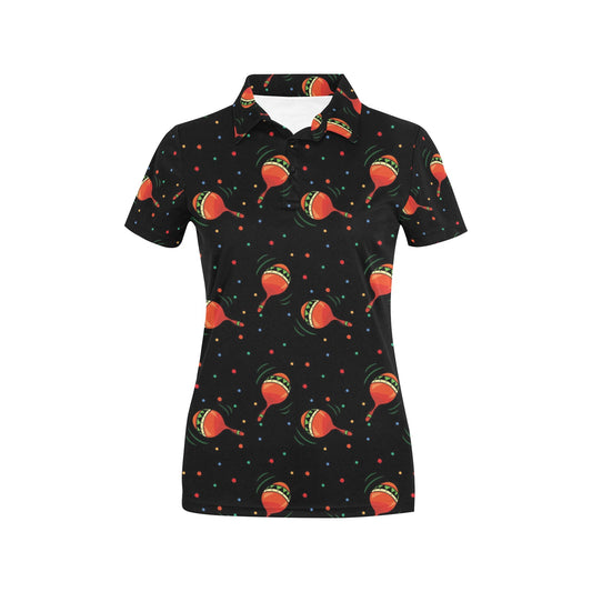 Maracas Pattern Print Design 03 Women's Polo Shirt