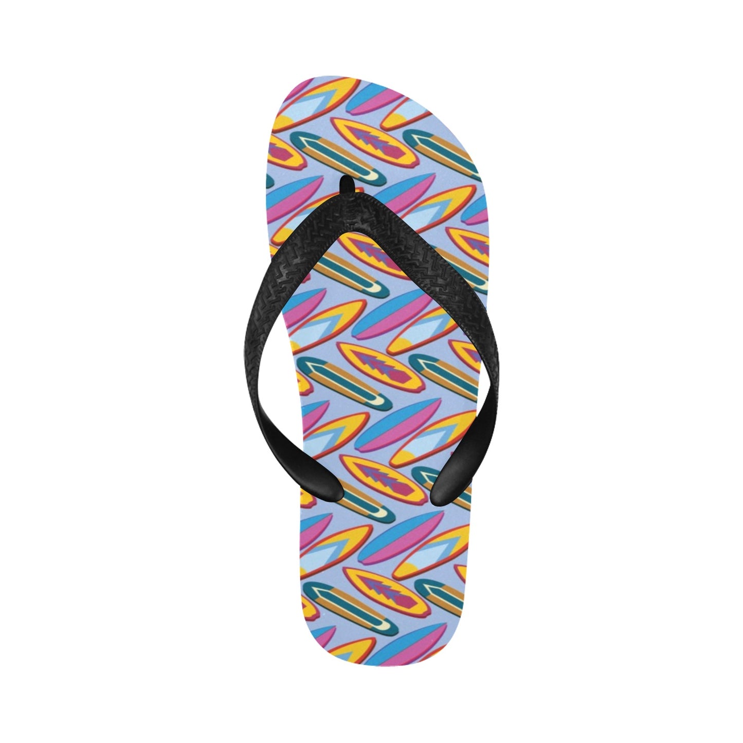 Surfboard Pattern Print Design LKS303 Flip Flops