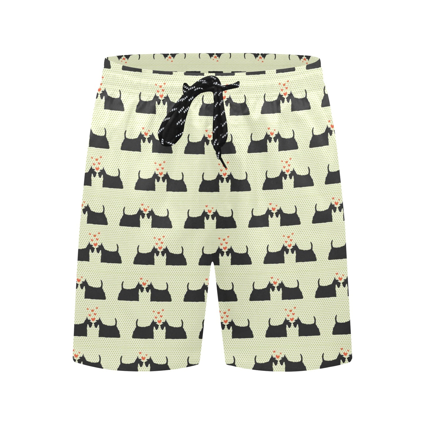 Scottish Terriers Print Design LKS304 Men's Swim Trunks Beach Shorts