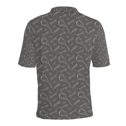 Steak Print Design LKS302 Men Polo Shirt