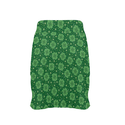 Shamrock Design Print 17" Golf & Pickleball Skort with Pockets