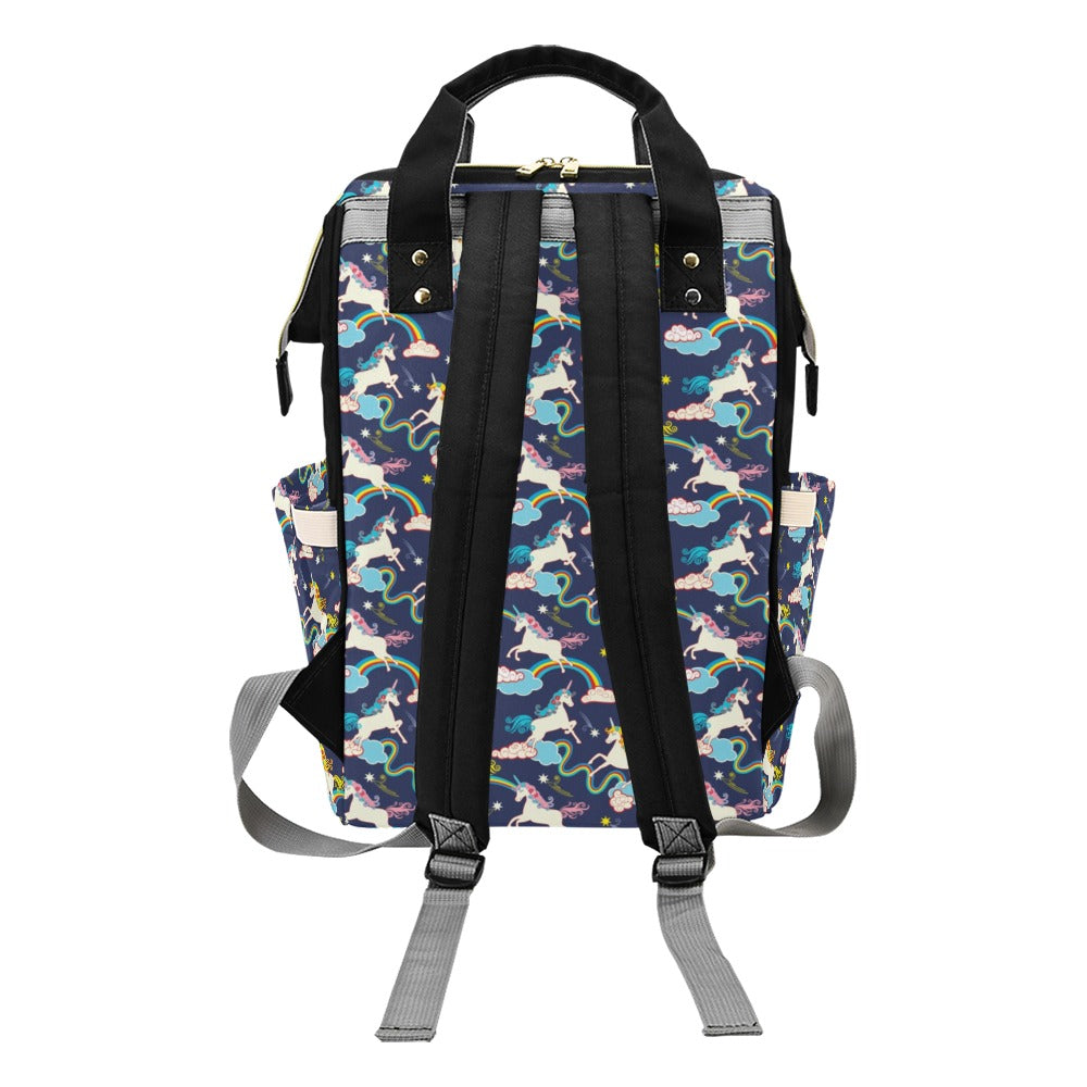 Unicorn Print Design LKS304 Diaper Bag Backpack