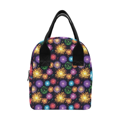 Firework Print Design LKS305 Insulated Lunch Bag