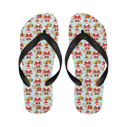Santa Christmas Themed Print Design LKS303 Flip Flops