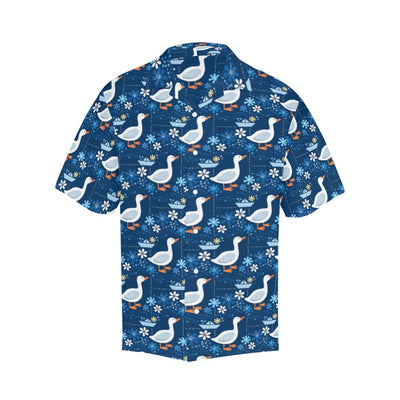 Goose Print Design LKS405 Men's Men's Hawaiian Shirt