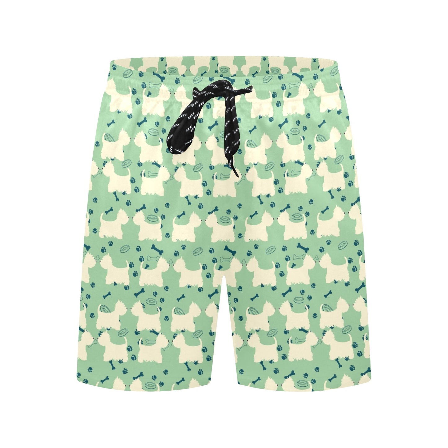 Scottish Terriers Print Design LKS302 Men's Swim Trunks Beach Shorts