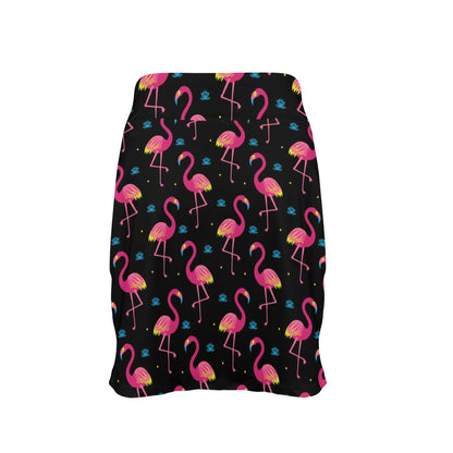 Flamingo Pink Neon Print Pattern 17" Golf & Pickleball Skort with Pockets
