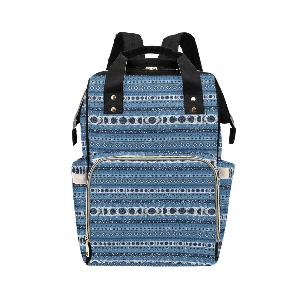 Sun Moon Pattern Print Design LKS306 Diaper Bag Backpack