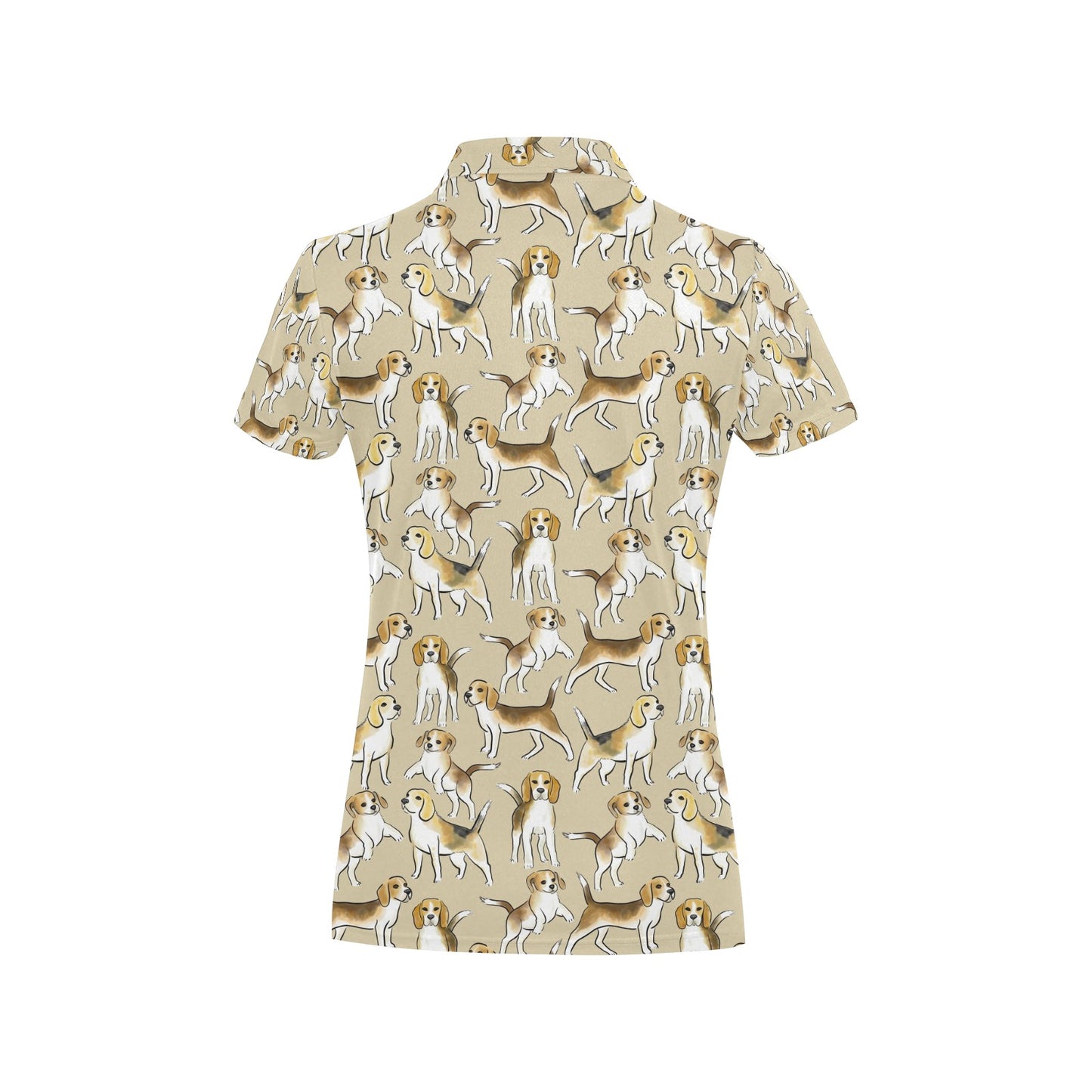 Beagle Pattern Print Design 04 Women's Polo Shirt
