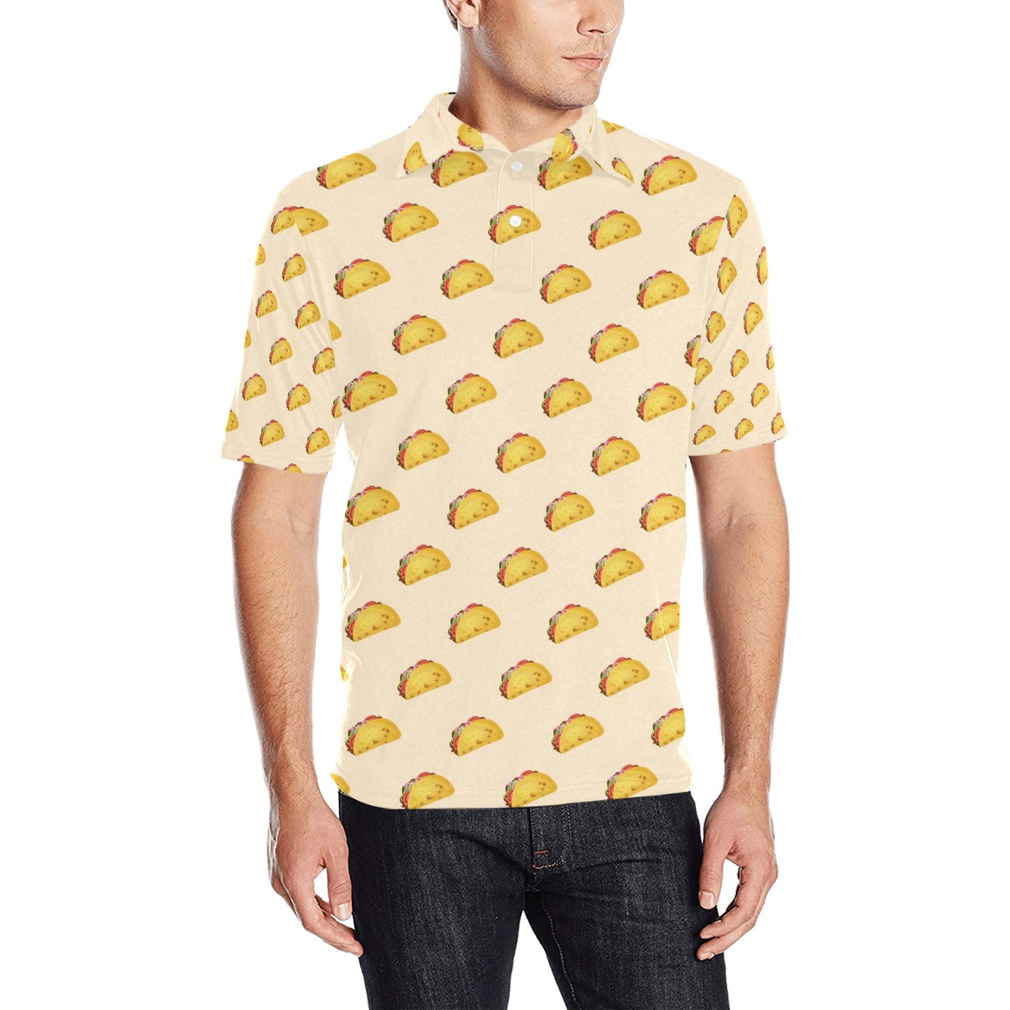 Taco Print Design LKS302 Men Polo Shirt
