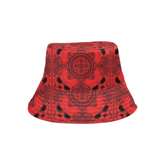 Bandana Red Print Design LKS304 Unisex Bucket Hat