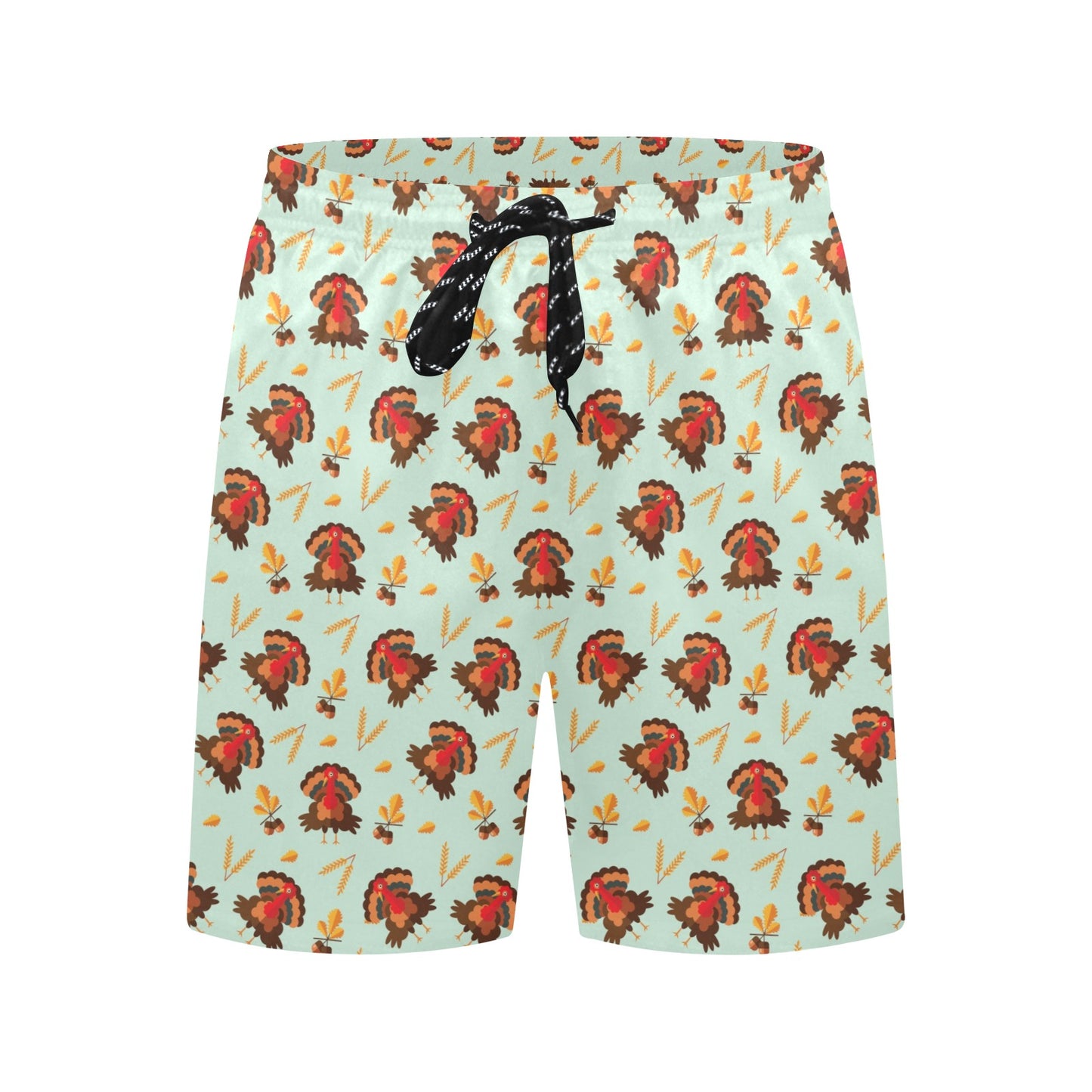 Thanksgiving Print Design LKS309 Men's Swim Trunks Beach Shorts