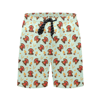 Thanksgiving Print Design LKS309 Men's Swim Trunks Beach Shorts