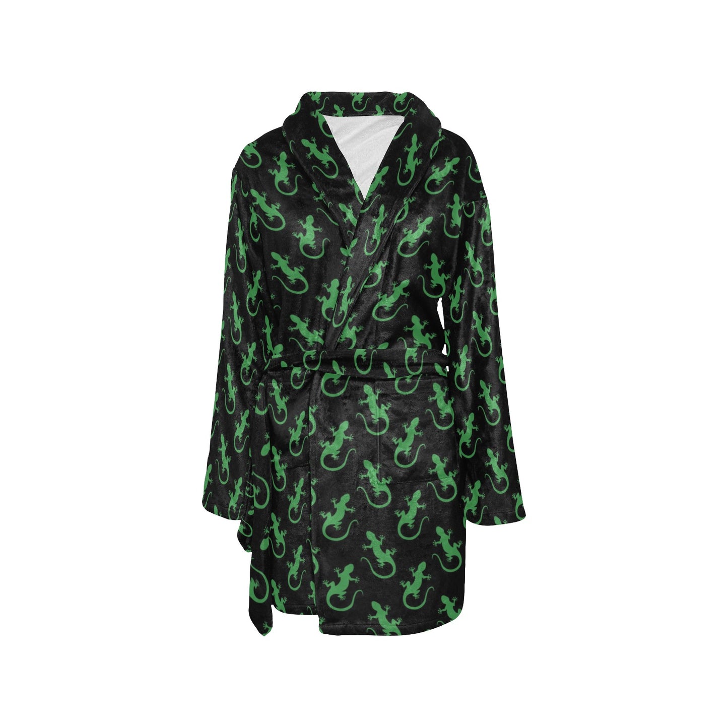 lizard Print Design LKS401 Women's Fleece Robe