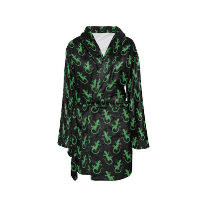 lizard Print Design LKS401 Women's Fleece Robe