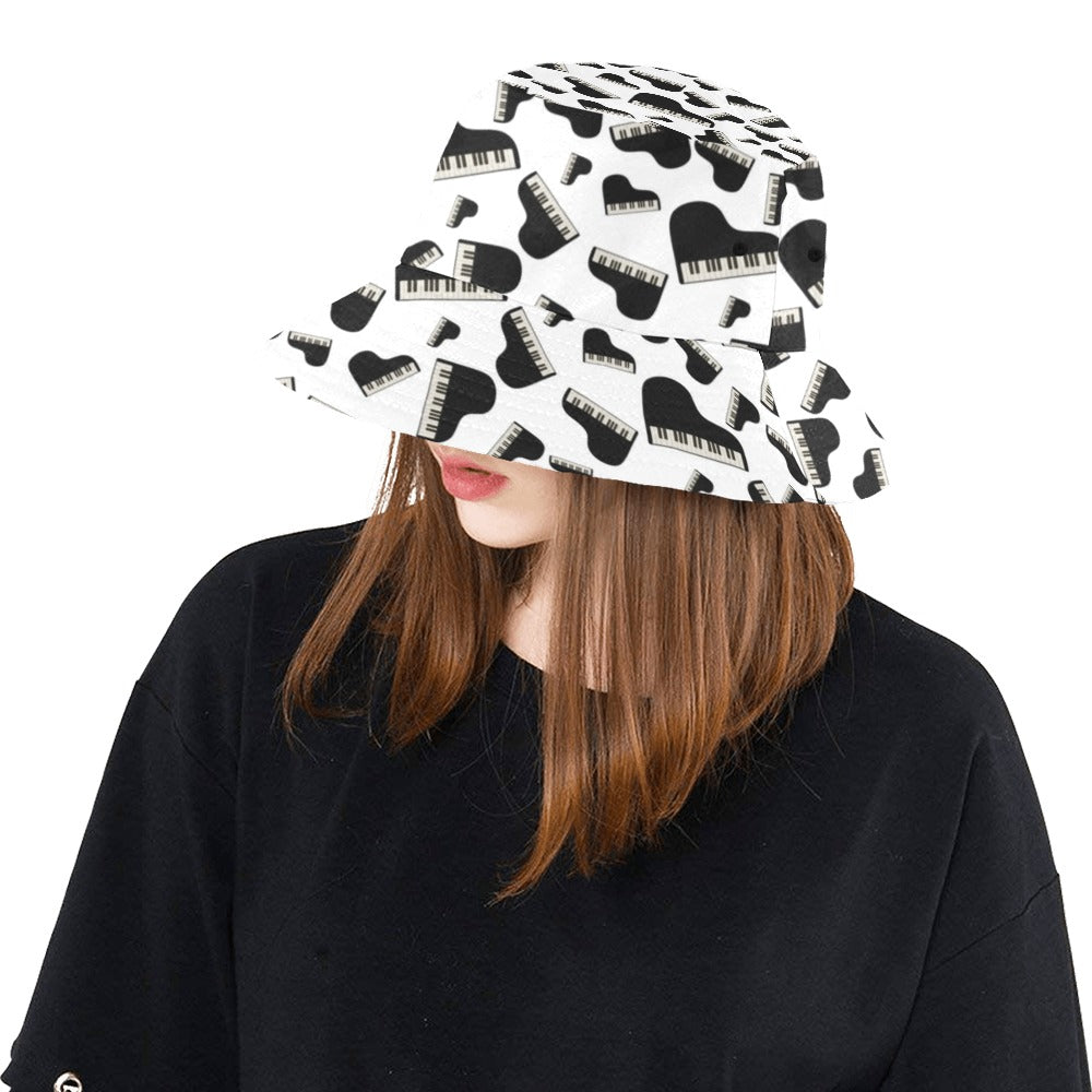 Piano Print Design LKS405 Unisex Bucket Hat