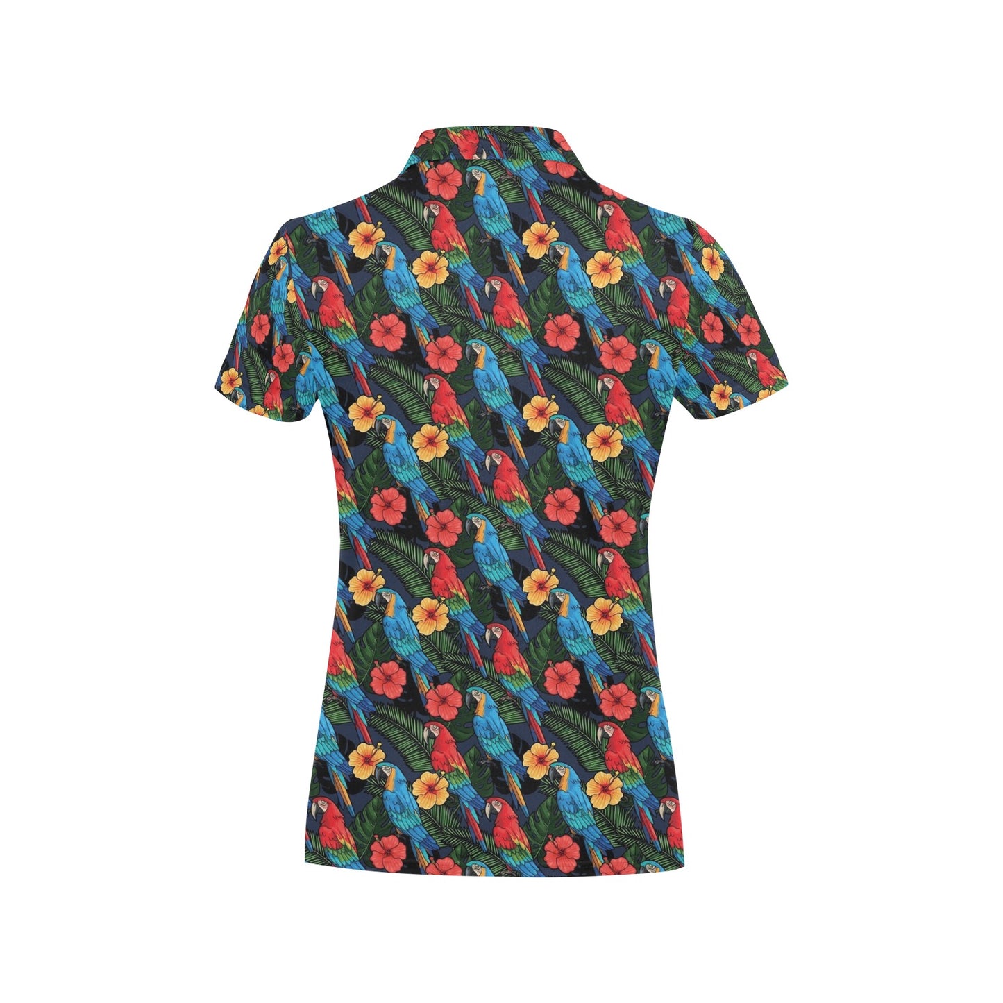 Parrot Pattern Print Design A01 Women's Polo Shirt