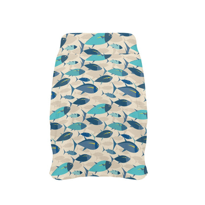 Tuna Fish Print Design LKS302 17" Golf & Pickleball Skort with Pockets