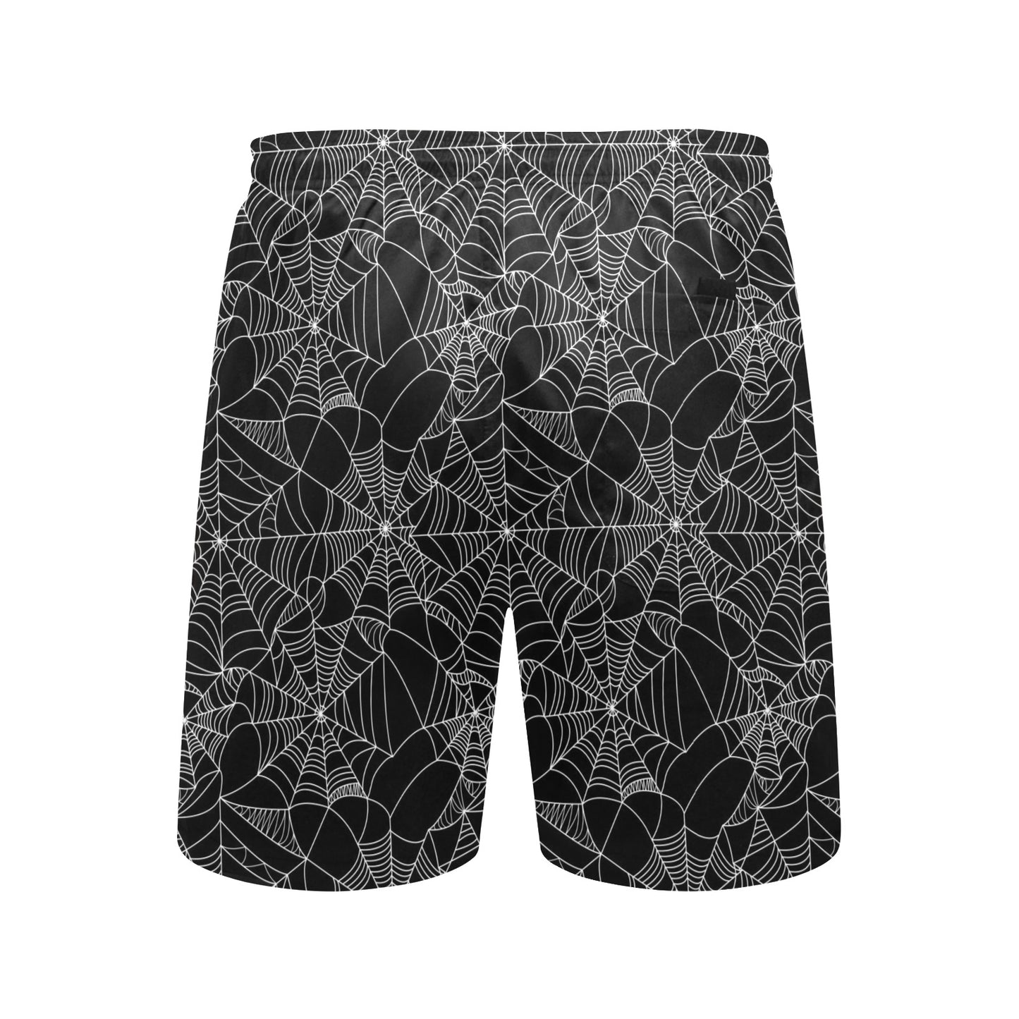 Spider Web Print Design LKS301 Men's Swim Trunks Beach Shorts