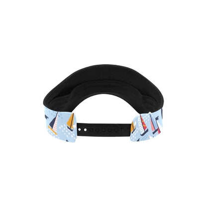 Sailboat Print Design LKS304 Unisex Sun Visor