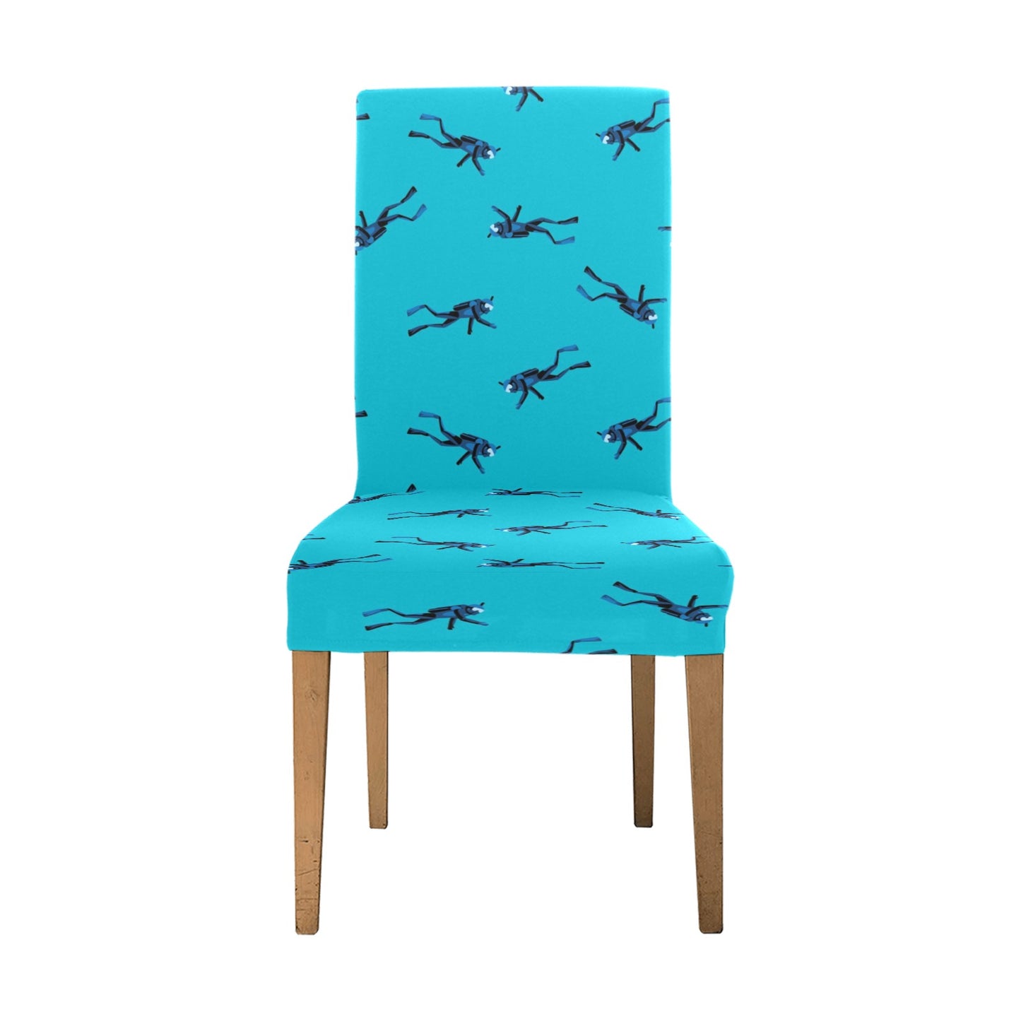Scuba Driver Print Design LKS304 Dining Chair Slipcover