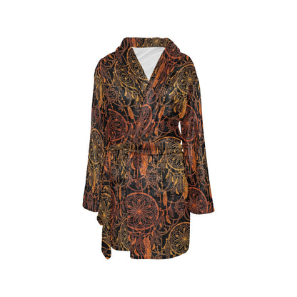 Dream catcher Sun and Moon Women's Fleece Robe