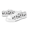 Scottish Terriers Print Design LKS3015 Women's White Low Top Shoes