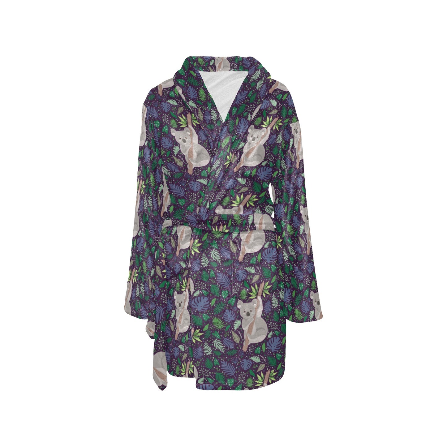 Koala Pattern Print Design 06 Women's Fleece Robe