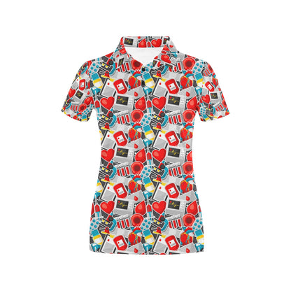Phlebotomist Medical Themed Women's Polo Shirt