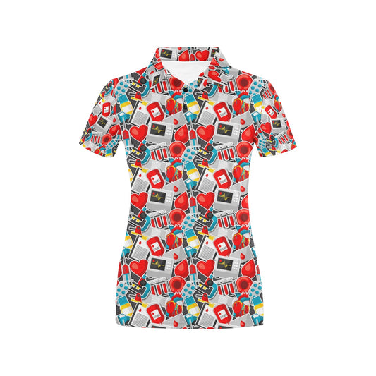 Phlebotomist Medical Themed Women's Polo Shirt