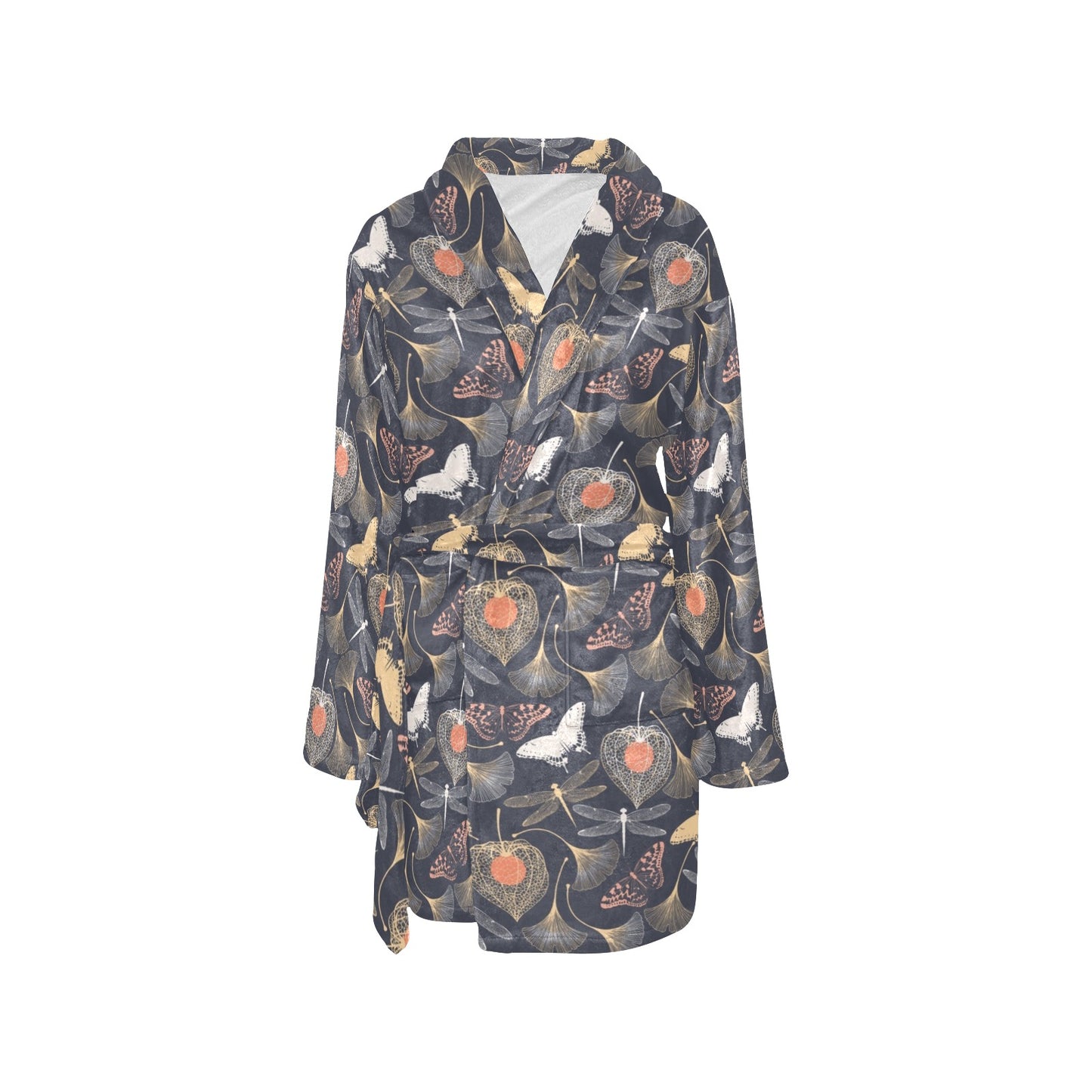 Dragonfly Print Design LKS404 Women's Fleece Robe