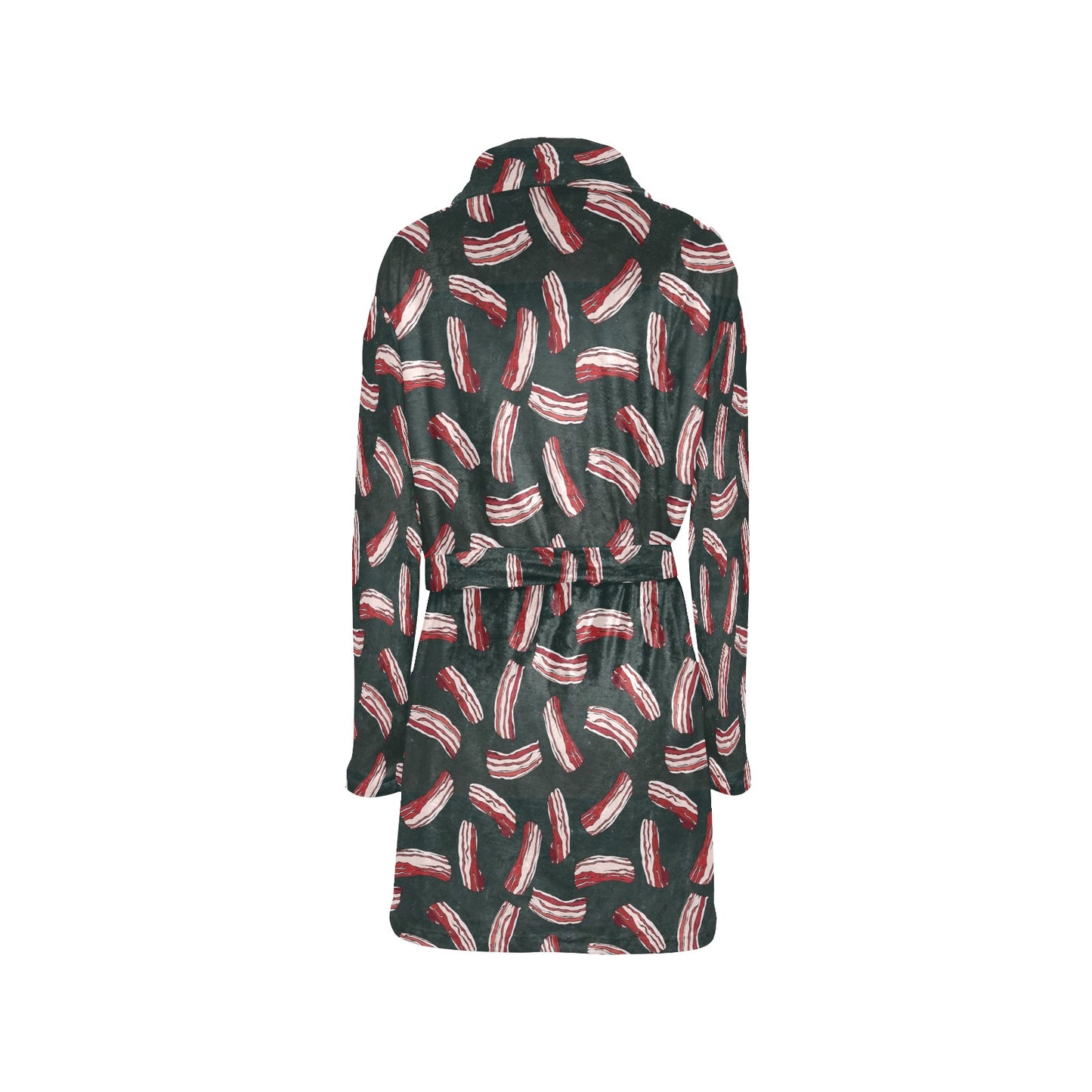 Bacon Pattern Print Design 02 Women's Fleece Robe
