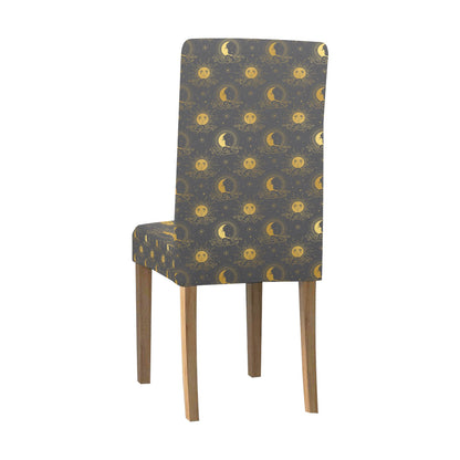 Sun Moon Print Design LKS305 Dining Chair Slipcover