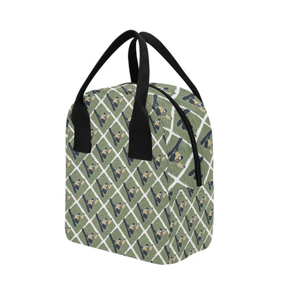 Snowboard Man Print Design LKS302 Insulated Lunch Bag
