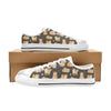 Shiba Inu Print Design LKS309 Women's White Low Top Shoes