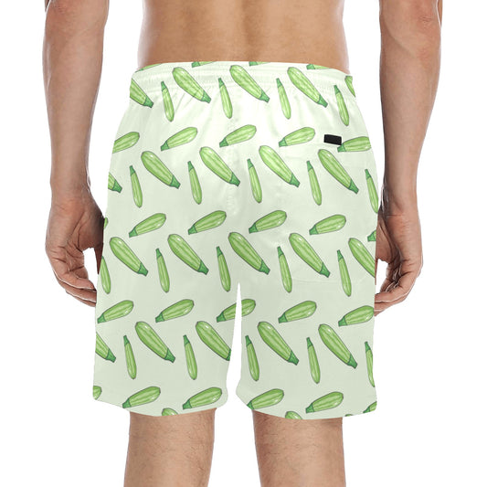 Zucchini Print Design LKS302 Men's Swim Trunks Beach Shorts