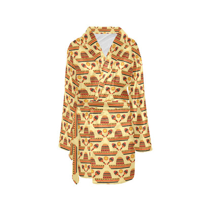 Maracas Print Design LKS403 Women's Fleece Robe