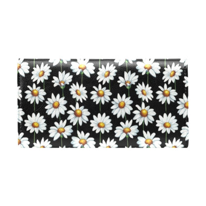 Daisy Print Pattern Women's Trifold Wallet