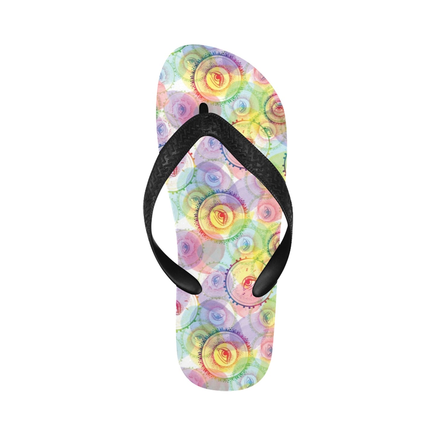 Third Eye Print Design LKS303 Flip Flops