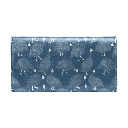 Guinea Fowl Print Design LKS401 Women's Trifold Wallet