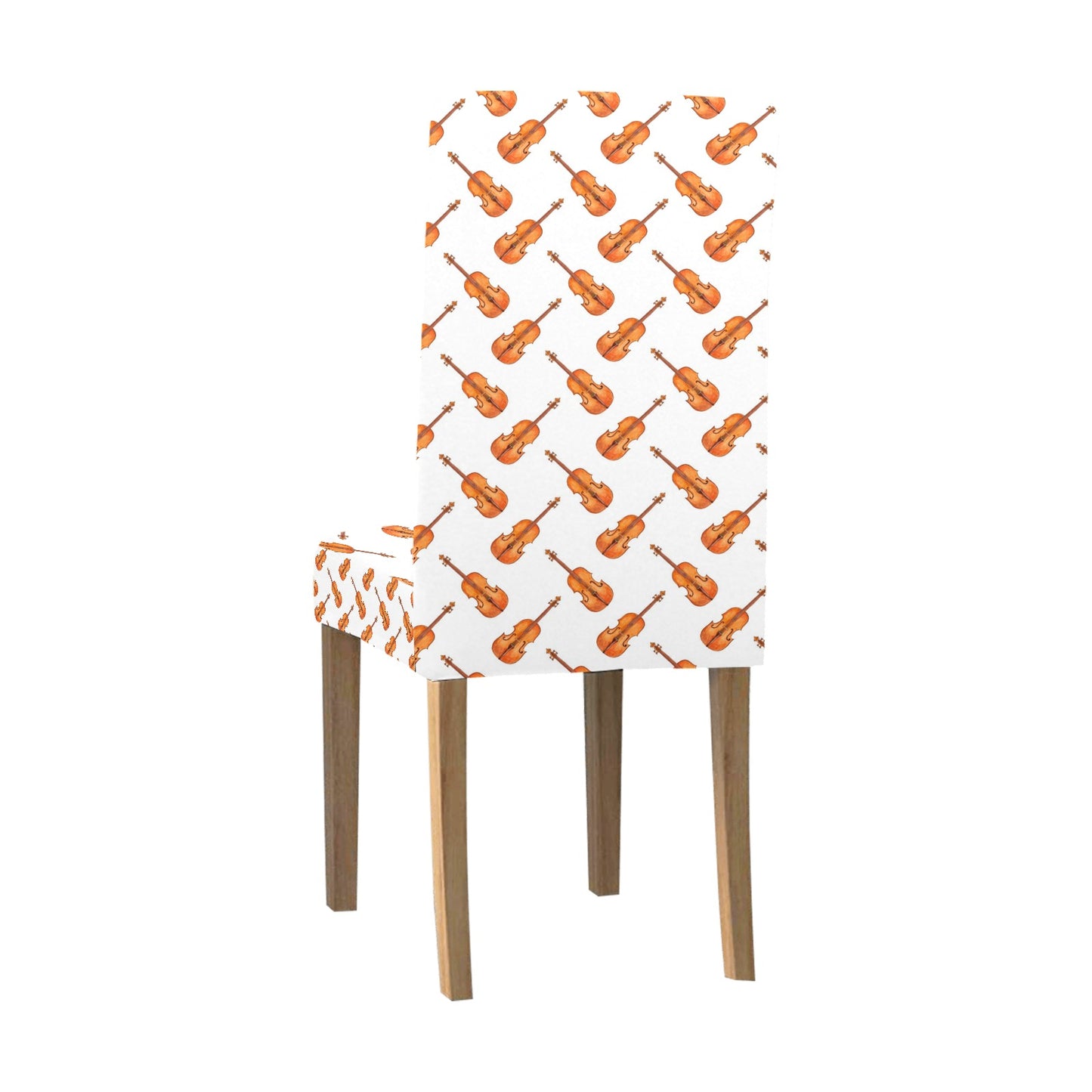 Violin Print Design LKS401 Dining Chair Slipcover