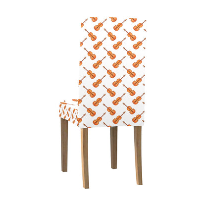 Violin Print Design LKS401 Dining Chair Slipcover
